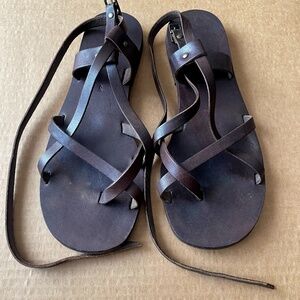 Handmade leather sandals